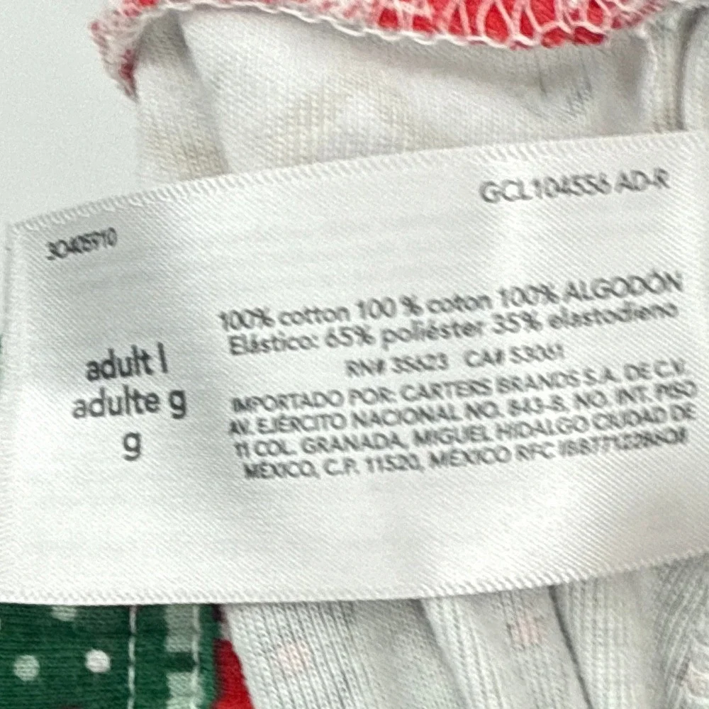 Carters Adult Unisex Fair Isle Christmas Snug Fit Cotton Family Pajama Set Small